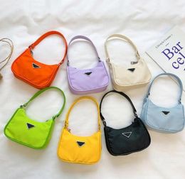 Pra Designer Purse Brand Kids Girl Bags Fashion Baby One Shouln Bolss Children Mini Cute Letter Casual Portable Messenger A7514900