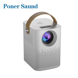 Projectors 2022 New Poner Saund/AOREUN V2 Led Projector Support Full HD 1080p 4500 Lumens Bluetooth Speaker Home Theater USB Proyector T221216