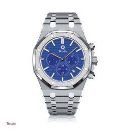 Men's Automatic Mechanical Watch 26338PT OO 1220PT 01 REQUIN Brand Royal Blue Six Hands Calendar Multifunction Dial Oak Class273Q