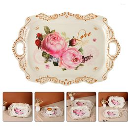 Plates Tray Serving Plate Tea Platter Snack Cup Stylish Service Decorative Appetizers Desserts Coffee Trays Dinner Restaurant Party