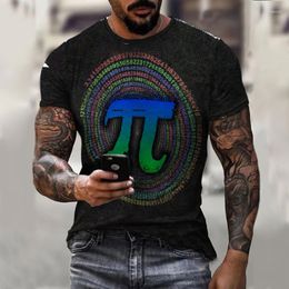 Men's T Shirts Pi Day - And Women's Math Symbol T-shirt Interesting Neutral Short Sleeve Shirt Test Summer Novelty