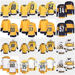 Hockey Reverse Retro 92 Ryan Johansen Jersey 28 Eeli Tolvanen 14 Mattias Ekholm 27 Ryan McDonagh 57 Dante Fabbro Yakov Trenin Mikael Granlund Pekka Rinne Custom Name