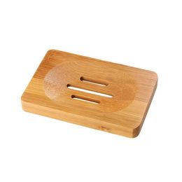 Natural Bamboo Wooden Soap Dish Tray Storage Holder for Bath Shower Plate Bathroom DF1206