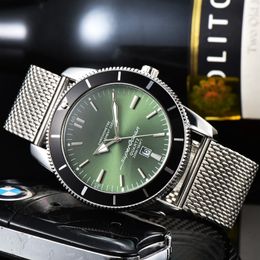 ساعات المعصم لعام 2022 New Mens Watches Three ES Quartz Watch Top Brand مع وظيفة تقويمية