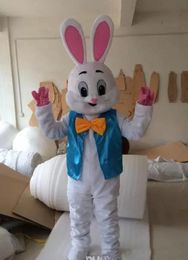 High quality Professional Halloween Easter Bunny Mascot Costumes Rabbit Adult Size Easter Christmas