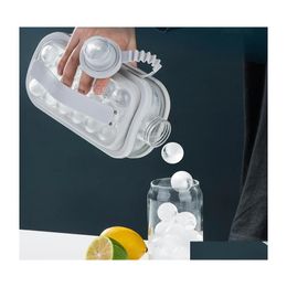 Ice Cream Tools Sublimation Portable Creative Bottle Cube Container Round Tray Mould Diy Pot Inventory Wholesale Drop Delivery Home G Dhoeq