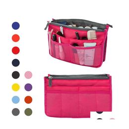Storage Bags Mtifunctional Travel Toiletry Bag Makeup Organizer Double Zipper Large Capacity Mti Layer Cosmetic Handbags Wdh01014 Dr Dhbd9