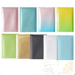 Matt color Resealable Zipper Lock Mylar Bag Food Storage Aluminum Foil Bags plastic Smell Proof pouch