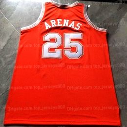 Custom Retro Gilbert Arenas #25 High School Basketball Jersey Ed Agent Zero Size S-4XL 5XL 6XL