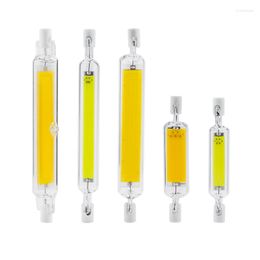 Glass Tube COB Bulb 78MM 20W 118MM 40W Corn Lamp J78 J118 Replace Halogen Light 50W 90W AC 220V 230V Lampadas