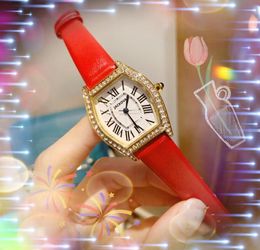 Tonneau diamonds ring quartz watch women fashion trend roman dial watches student femal Iced Out Classic Generous wristwatch Montre De Luxe