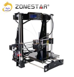 Printer 3D Dual Extrusor Dos colores Reprap de nivelación automática Prusa i3 Printer 3D DIY Kit Zonestar P802N o P802NR29035498