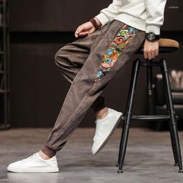 Ethnic Clothing Men'S Casual Corduroy Pants Chinese Style Harem Youth Men Male Asian Japan Streetwear Trousers 30577