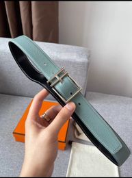 belts for woman designer classic casual lychee pattern fashion belts men's H home I-H buckle double-sided leather Belt buckle for men he02