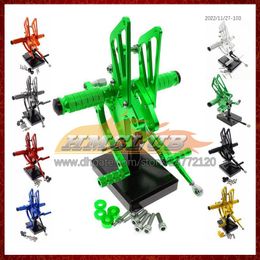 Motorcycle Adjustable CNC Foot Rest Footpeg Rear Set Pedal For HONDA CBR600RR CBR600 CBR 600CC 600 RR CC CBR600CC 07 08 2007 2008 CNC Foot Pegs Footrest Rearset 8Colors