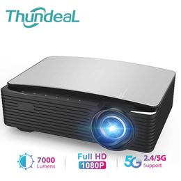 Projectors ThundeaL YG650 Projector Full HD 1080P Big Screen LED Proyector YG653 K25 2.4G 5G WIFI Android Phone Beamer 3D Video Theatre T221217