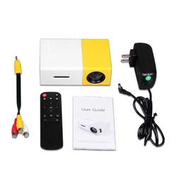 Projectors YG300 320x240 LED Home Media Player Support 1080P AV SD Card USB Mini Projector Portable Pocket Beamer T221216