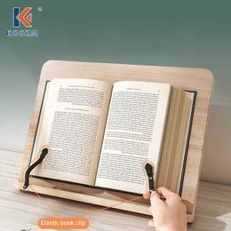 Creative Wood Table Stand Reading Bookshelf Bracket Tablet PC Pad Drawing Support Wooden Bookends Desk Organiser Stationery