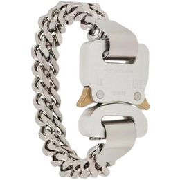 1017 ALYX 9SM Double-Layer Chain Alloy Buckle Bracelet Simple Hip-Hop With The Same Bracelet Ins Tide Brand Fashion All-Match Jewe254L