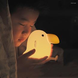 Night Lights Rechargeable Bird Kids Light Multi-Color LED Nightlight Colour Changing 30 Mins Timer For Breastfeeding Nursery