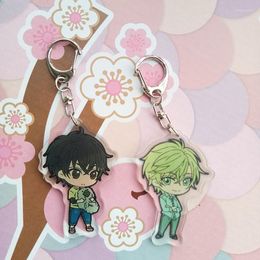 Keychains Anime Keychain Super Lover Kaidou Ren Haru Acrylic Keyring Strap Figure Hanging Accessories 1 Pair