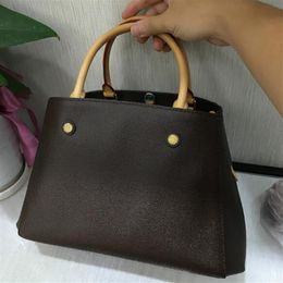 Women Embossing Genuine Leather Shoulder Bags purse Floral Print Handbags Crossbody big Evening Bag Business Laptop Luxury Designe289G