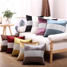 Pillow Beaded Covers 45x45 Cm Flannel Luxury Square Throw Cover For Car Chair El 1 Piece Elegant Pillowcase Decor