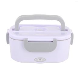 Dinnerware Sets 2-in-1 Dual Use Electric Lunch Box Portable 12V 1.5L Heated Container Warmer For Home Car Office