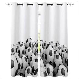 Curtain Football Team Secluded White Background Challenge Curtains Drapes For Living Room Bedroom Kitchen Office Blinds Window