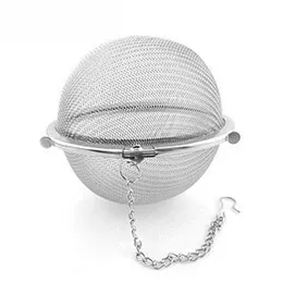 Wholesale Stainless Steel Tea Pot Infuser Sphere Locking Spice Green Leaf Ball Strainer Mesh Strainers Filter Tools