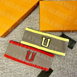 Mens Sports Headbands Letter Print Hair Bands Fashion Running Headband Womens Yoga Headbands