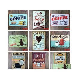 Metal Painting Cafe Restaurant Decorative Plate License Vintage Home Decor Tin Sign Bar Pub Garage Plaque Wvt0111 Drop Delivery Gard Dhyse