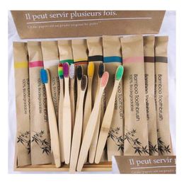 Disposable Toothbrushes Dispossible Reuse Toothbrush Personalised Bamboo Tongue Cleaner Denture Teeth Travel Kit Tooth Brush Drop De Dhahz