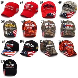 President Donald Trump 2024 Hat Camouflage Baseball Ball Caps Women Mens Designers Snapback US Flag MAGA Anti Biden Summer Sun Visor bb1216