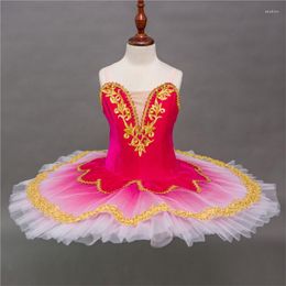 Stage Wear Wholesale Professional Kids Girls Customised Performance Red Ballet Tutu