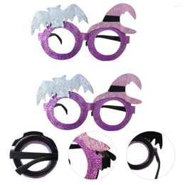 Running Shorts 2pcs Glasses Stylish Decorative Costume Accessories For Halloween Masquerade Party