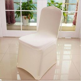 Chair Covers 4 Colours Removable Spandex Stretch Seat Cover For Banquet Wedding Dinner Restaurant