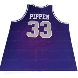 Custom Scottie Pippen Basketball Jersey Throwback Arkansas Div Ii Retro Size S-4XL 5XL 6XL