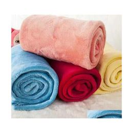 Blankets Low Price Sale Inventory Flannel Blanket Siesta Air Conditioning Coral Fleece Giveaway Gift Customised Wholesale Drop Deliv Dhe7G