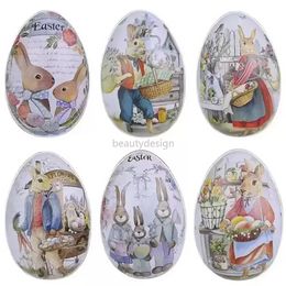 Easter Party favor Decor Eggs Shaped Color Rabbit Bunny Candy Chocolate Boxes Creative Mini Gift Packing Box Jewelry Storage tt1216