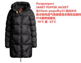 Parkas Womans Down Jacket Puffer Long Duvet Waterproof Windproof Breathable Warmth