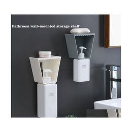 Hooks Rails Bathroom Storage Rack Wallmounted Box Kitchen And Household Bottle Drop Delivery Home Garden Housekee Organization Dhimg