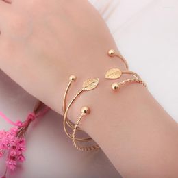 Bangle WeSparking EMO Sex Flower Leaf Simple Opening Bracelet On Hand 2022 Trend Impact For Women Romantic Bracelets