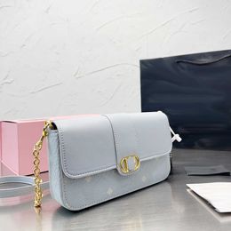 Designer Bag Misty Gray Underarm Shoulder Bags For Womens Gold Chain Crossbody Bags Leather Luxurys Handbag Tote Bag Purse 221208
