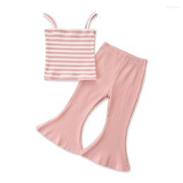 Clothing Sets Summer Girls Set Suits Slip Vest Pants 2pcs Casual