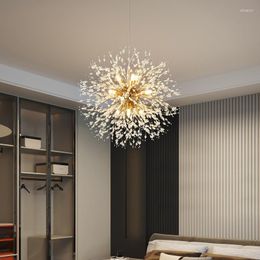 Chandeliers Modern Crystal Dandelion Chandelier Lighting Pendant Lamp For Living Room Dining Home Decoration Lights LED