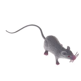 22cm Small Rat Fake Lifelike Mouse Model Novelty Games Funny Toys Prop Halloween Gift Toy Party Decor Practical Jokes For Kids Gift 1204