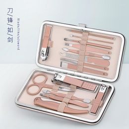 Nail Art Kits 15 Pieces In 1 Set Of Manicure Tools Nails Toe Clipper Scissors Tweezer Pedicure Kit Professional Quality Case For Travel