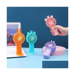 Other Household Sundries Mini Fan Cute Portable Handheld Usb Chargeable Desktop Summer Cooler For Outdoor Office Desk Stand Fans Dro Dhvfr