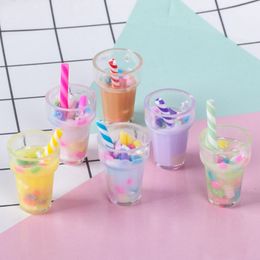 Kitchens Pretend Food Mini Drink Ice Cream Cups Model Play Doll Accessories Fit Play House Toy Dollhouse Miniature 1199